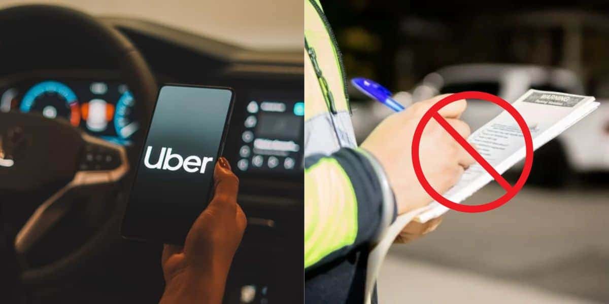 Motoristas da Uber em festa com fim da multa pesada (Foto: Montagem/TV Foco)