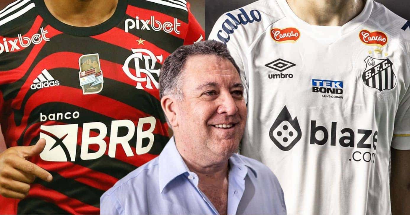Teixeira e reforços no Santos - Foto Reprodução Internet