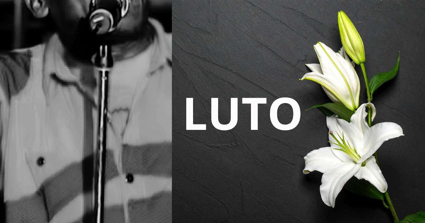 Cantor e imagem de luto (Fotos: Reproduções / YouTube / Canva)