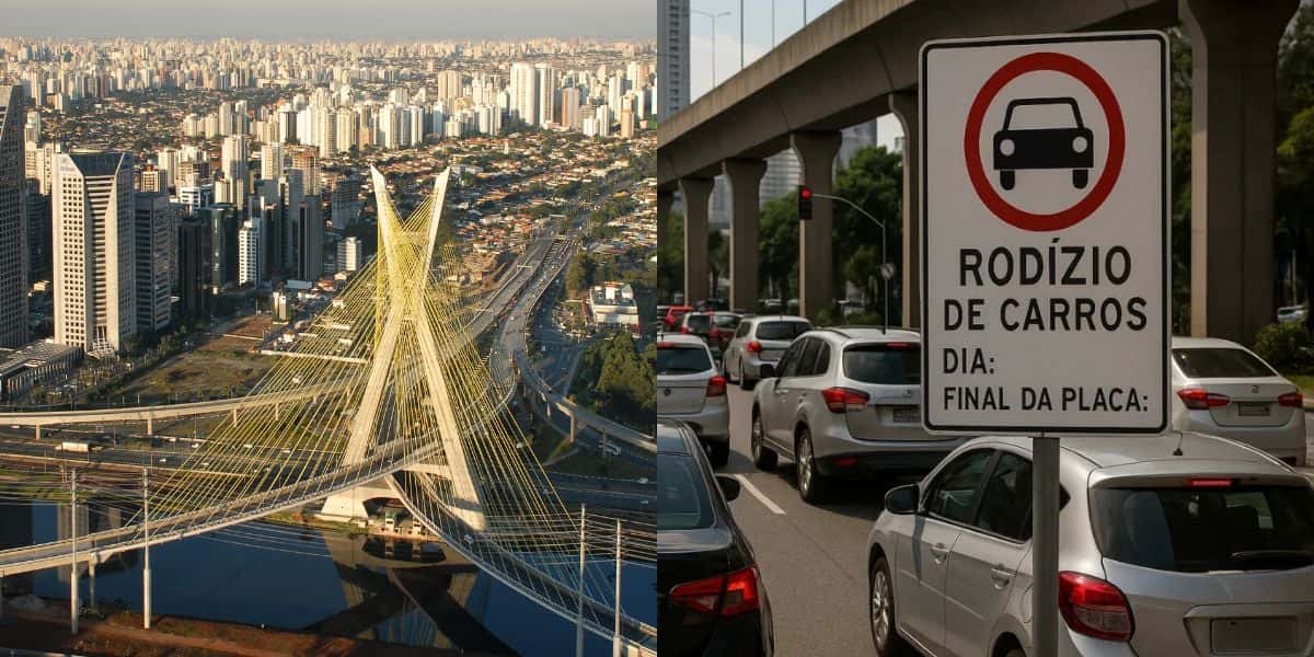 Lei - Rodízio de carros em São Paulo (Reprodução: Montagem TV Foco)