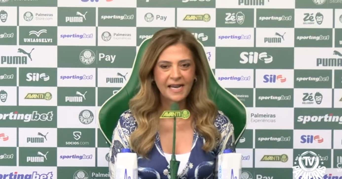 Leila Pereira (Foto: TV Palmeiras)