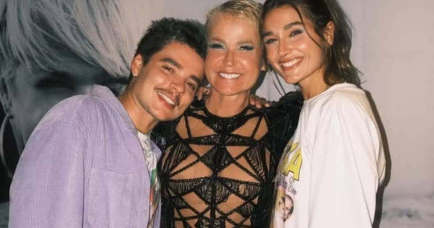 Xuxa ao lado do genro, João Lucas, e de Sasha Meneghel, sua filha (Foto: Reprodução/ Instagram)