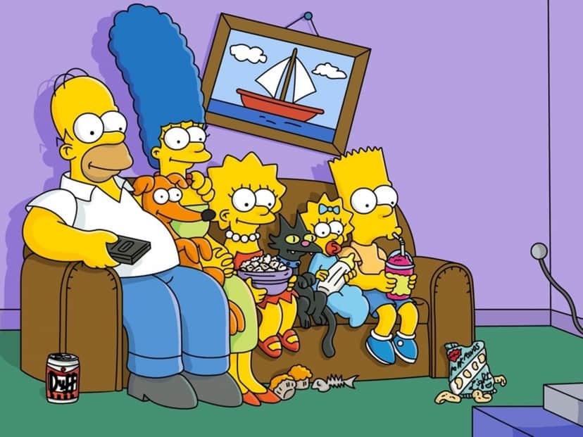 Simpsons vendo tv Simpsons vendo tv