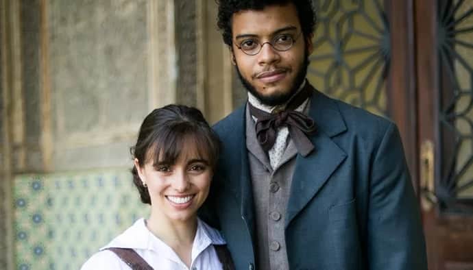 Libério (Felipe Silcler) e Cecília (Isabella Dragão) (Foto: Divulgação / Globo) Libério (Felipe Silcler) e Cecília (Isabella Dragão) (Foto: Divulgação / Globo)