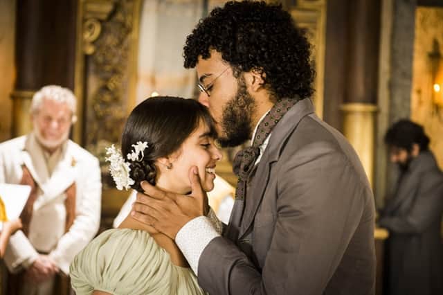 Cecília (Isabella Dragão) e Libério (Felipe Silcler) (Foto: Globo/João Miguel Júnior) Cecília (Isabella Dragão) e Libério (Felipe Silcler) (Foto: Globo/João Miguel Júnior)