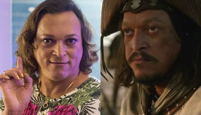 Fábio Lago como Nicácio e o jagunço Orelha, respectivamente (Fotos: Globo/Marília Cabral/Reprodução)