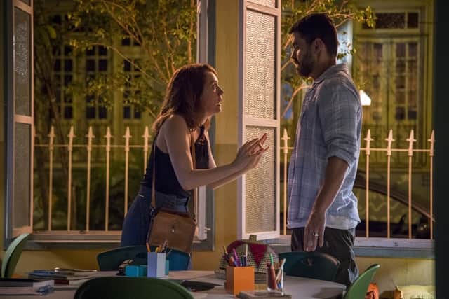 Gabriela (Camila Morgado) e Rafael (Carmo Dalla Vecchia) se beijam em Malhação: Vidas Brasileiras (Foto: Globo/Marília Cabral)