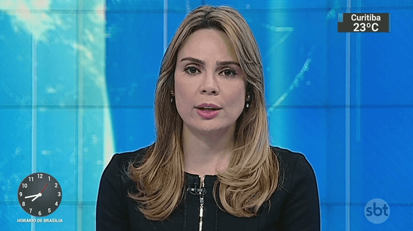 A jornalista Rachel Sheherazade foi forçada a ficar calada e expôs sua indignação (Foto: Reprodução/SBT)