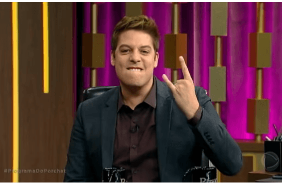 Fábio Porchat em seu programa na Record. (Foto: Reprodução)