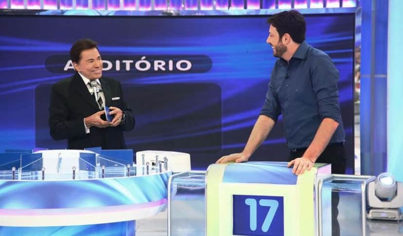 Silvio Santos e Danilo Gentili (Foto: Divulgação) Silvio Santos e Danilo Gentili (Foto: Divulgação)