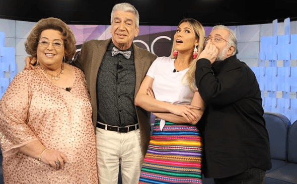 Mamma Bruschetta, Décio Piccinini, Lívia Andrade e Leão Lobo no Fofocalizando (Foto: Reprodução/Instagram) Mamma Bruschetta, Décio Piccinini, Lívia Andrade e Leão Lobo no Fofocalizando (Foto: Reprodução/Instagram)