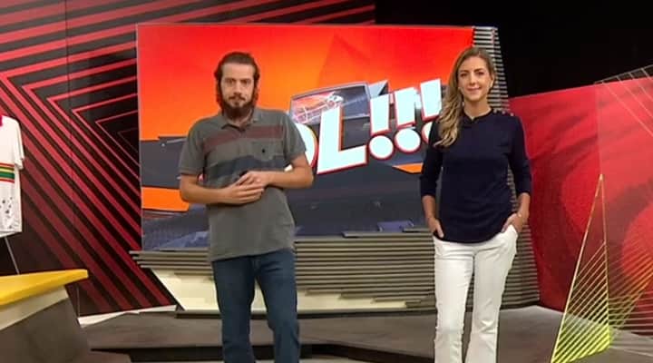 Comandado por Lucas Strabko e Domitila Becker, programa É Gol será cancelado pelo SporTV. (Foto: Reprodução / Internet) Comandado por Lucas Strabko e Domitila Becker, programa É Gol será cancelado pelo SporTV. (Foto: Reprodução / Internet)