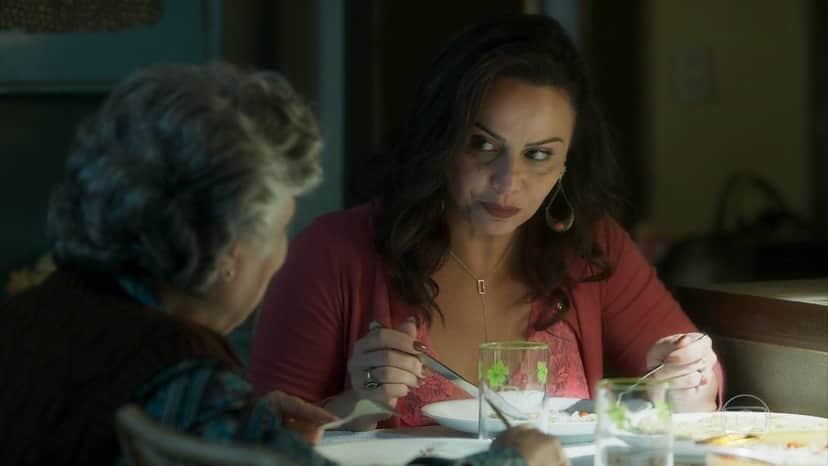 Neide e Firmina em cena de O Sétimo Guardião (Foto: Reprodução) Neide e Firmina em cena de O Sétimo Guardião (Foto: Reprodução)