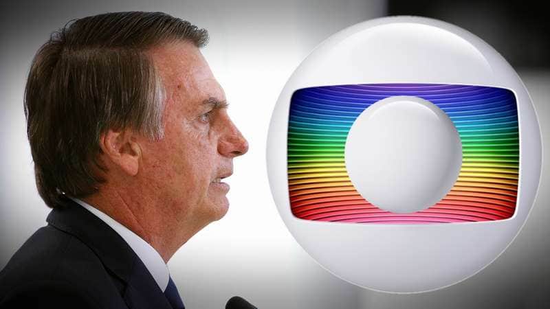 O presidente Jair Bolsonaro é conhecido por sua rivalidade com a Globo (Foto: Reprodução/Montagem) O presidente Jair Bolsonaro é conhecido por sua rivalidade com a Globo (Foto: Reprodução/Montagem)