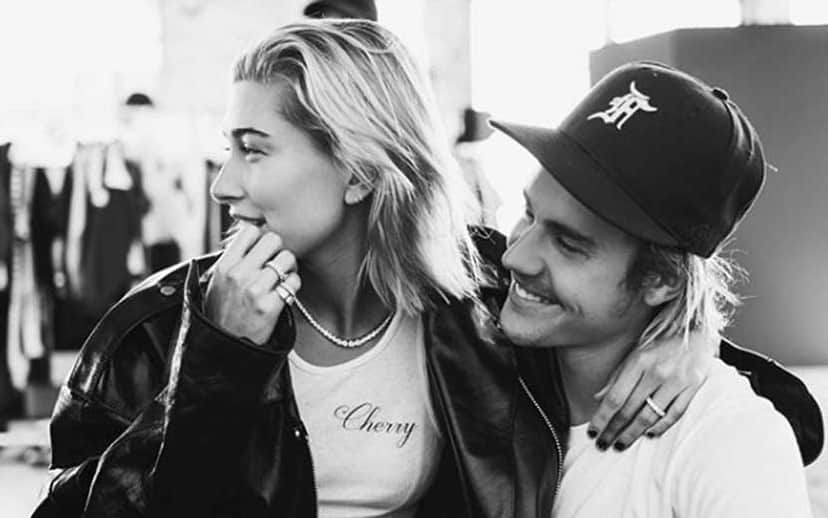 o cantor Justin Bieber e Hailey Baldwin (Foto: Reprodução)