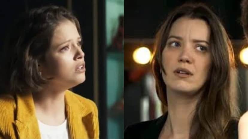 Fabiana flagrará Jô matando Jardel em metrô e passará chantagear a filha de Maria da Paz em A Dona do Pedaço (Montagem: TV Foco) Fabiana flagrará Jô matando Jardel em metrô e passará chantagear a filha de Maria da Paz em A Dona do Pedaço (Montagem: TV Foco)