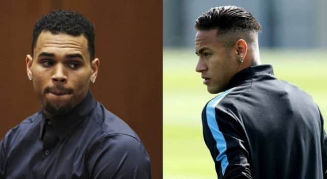 Neymar e Chris Brown Neymar e Chris Brown