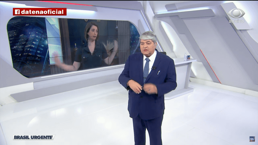 Jornalista ficou a tarde inteira no ar (Foto: Reprodução) Jornalista ficou a tarde inteira no ar (Foto: Reprodução)