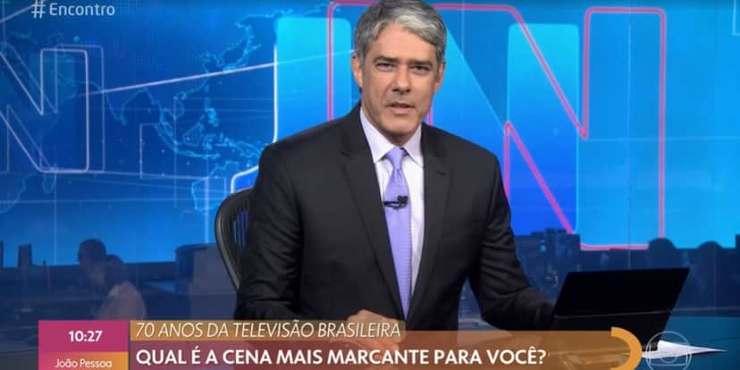William Bonner no "Encontro" de hoje (Foto: Reprodução/TV Globo) William Bonner no "Encontro" de hoje (Foto: Reprodução/TV Globo)
