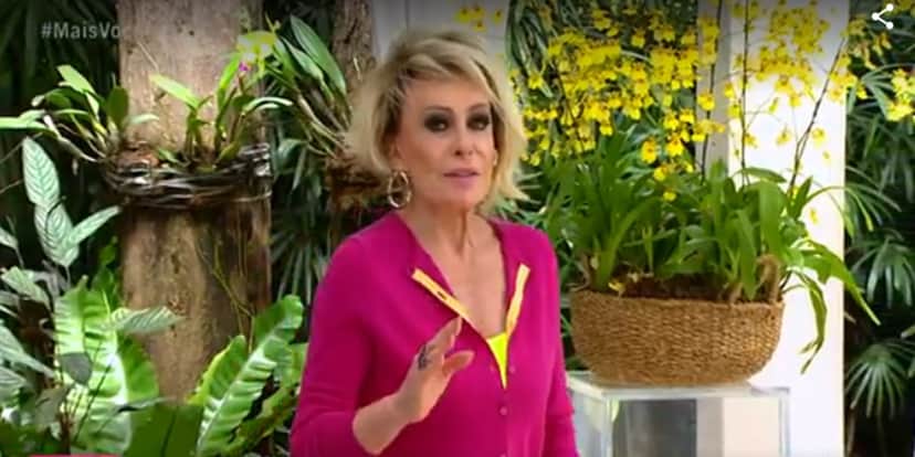 Ana Maria Braga sofreu com falta de retorno ao vivo em seu ponto eletrônico na Globo (Foto: Reprodução)