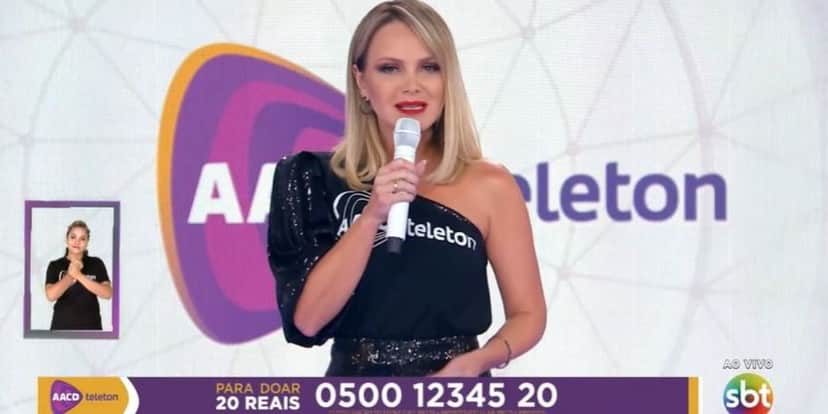 Eliana no Teleton, que foi mal de audiência (Foto: Reprodução/SBT) Eliana no Teleton, que foi mal de audiência (Foto: Reprodução/SBT)