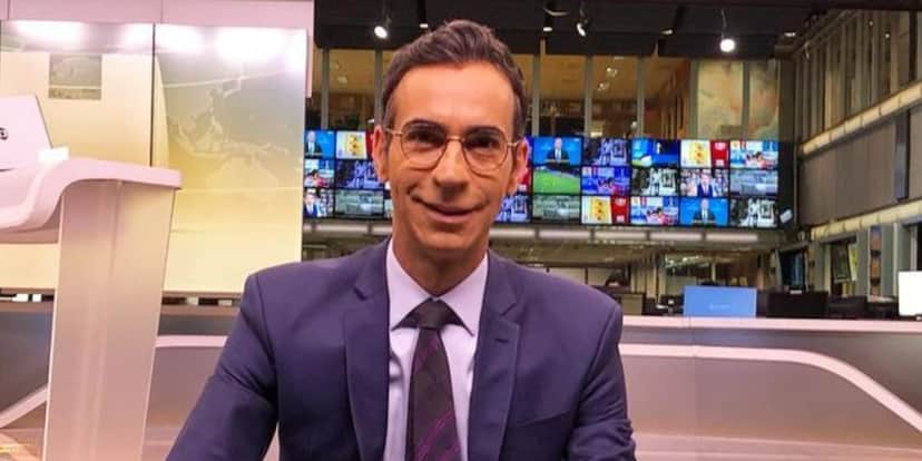 Cesar Tralli no "Jornal Hoje" (Foto: Reprodução/Instagram) Cesar Tralli no "Jornal Hoje" (Foto: Reprodução/Instagram)