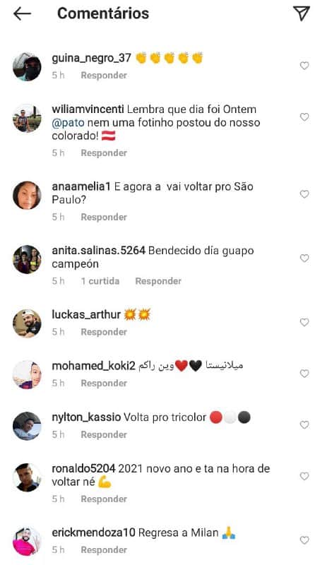 Torcedores querem que Pato volte a jogar na Itália (Foto: Reprodução) Torcedores querem que Pato volte a jogar na Itália (Foto: Reprodução)