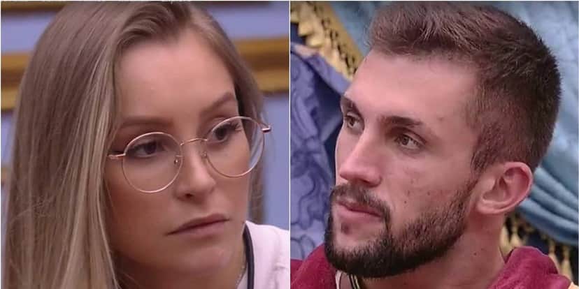 Carla Diaz deu gelo em Arthur após aproximação do brother com Karol Conká (Foto: Montagem)