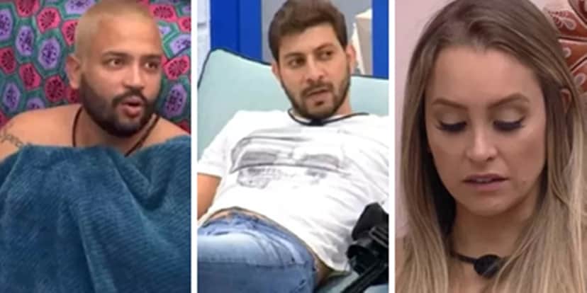 Projota, Caio e Carla Diaz no BBB21 (Foto: Montagem/TV Foco) Projota, Caio e Carla Diaz no BBB21 (Foto: Montagem/TV Foco)