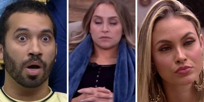 Gilberto, Carla e Sarah no BBB21 (Foto: Reprodução/Globo) Gilberto, Carla e Sarah no BBB21 (Foto: Reprodução/Globo)