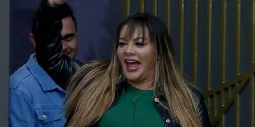 Eliminação: Márcia Fellipe retornou a sede do Power Couple ao se salvar de DR (Foto: Reprodução) Eliminação: Márcia Fellipe retornou a sede do Power Couple ao se salvar de DR (Foto: Reprodução)