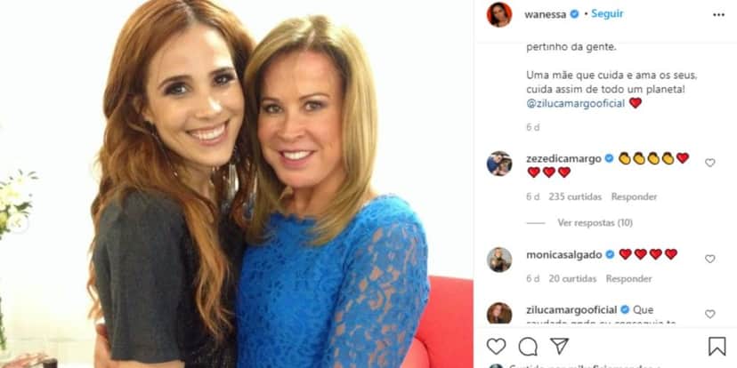 Wanessa Camargo postou foto ao lado de Zilu Camargo e Zezé Di Camargo comentou (Foto: Reprodução) Wanessa Camargo postou foto ao lado de Zilu Camargo e Zezé Di Camargo comentou (Foto: Reprodução)