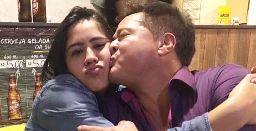 Leo e sua filha (Foto: Reprodução) Leo e sua filha (Foto: Reprodução)