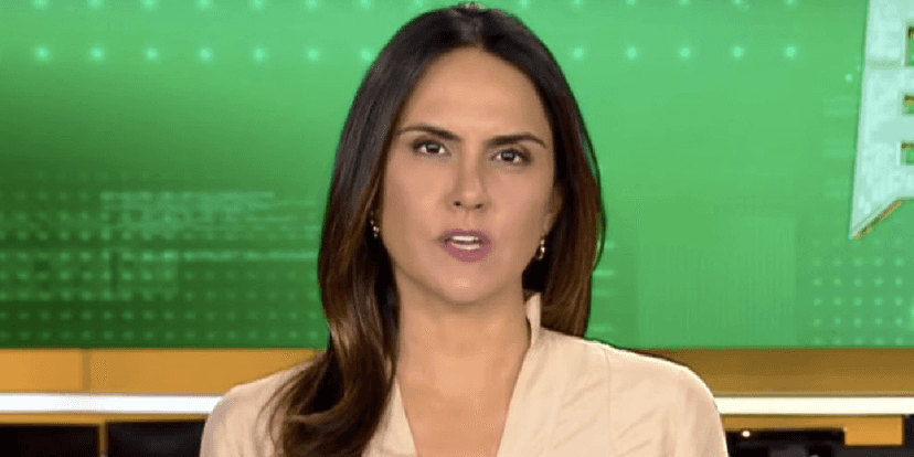 Carla diretamente dos estúdios do Fala Brasil (Foto: Reprodução/RecordTV) Carla diretamente dos estúdios do Fala Brasil (Foto: Reprodução/RecordTV)