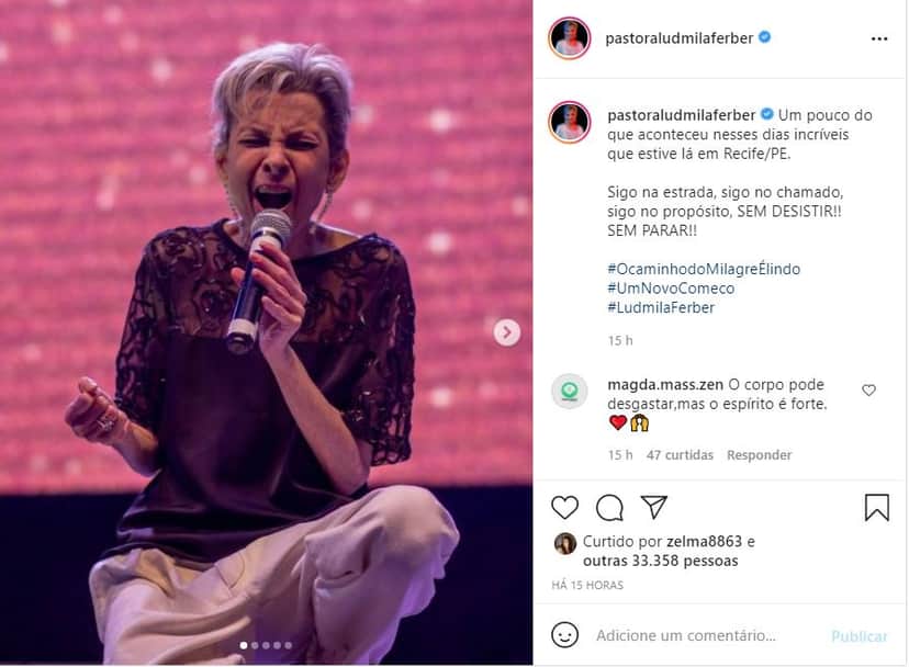 Ludmilla luta contra o câncer (Reprodução) Ludmilla luta contra o câncer (Reprodução)