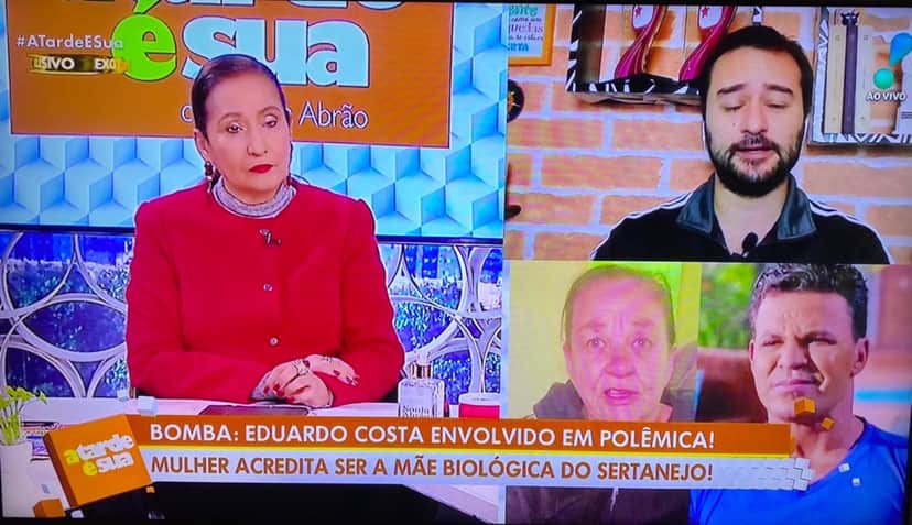 Mãe biológica de Eduardo Costa vai à TV, confirma que engravidou do próprio padrasto e que sertanejo foi adotado Mãe biológica de Eduardo Costa vai à TV, confirma que engravidou do próprio padrasto e que sertanejo foi adotado