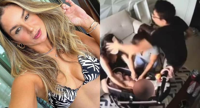 Pamella Holanda denunciou agressões de DJ Ivis (Foto: Reprodução/Record) Pamella Holanda denunciou agressões de DJ Ivis (Foto: Reprodução/Record)