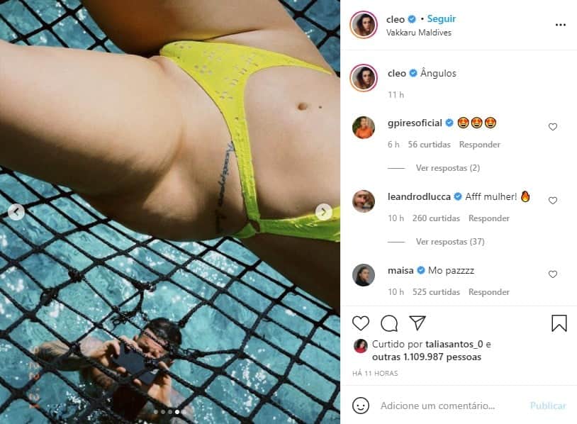 Cleo abusa de biquíni minúsculo e parte íntima vaza - Foto: Reprodução Cleo abusa de biquíni minúsculo e parte íntima vaza - Foto: Reprodução