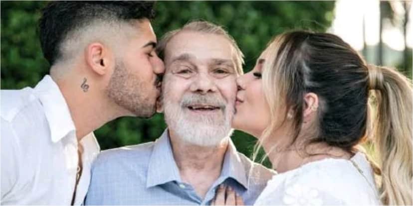 Virgínia e Zé Felipe beijando Mário Serrão (Foto: Reprodução/ Instagram) Virgínia e Zé Felipe beijando Mário Serrão (Foto: Reprodução/ Instagram)