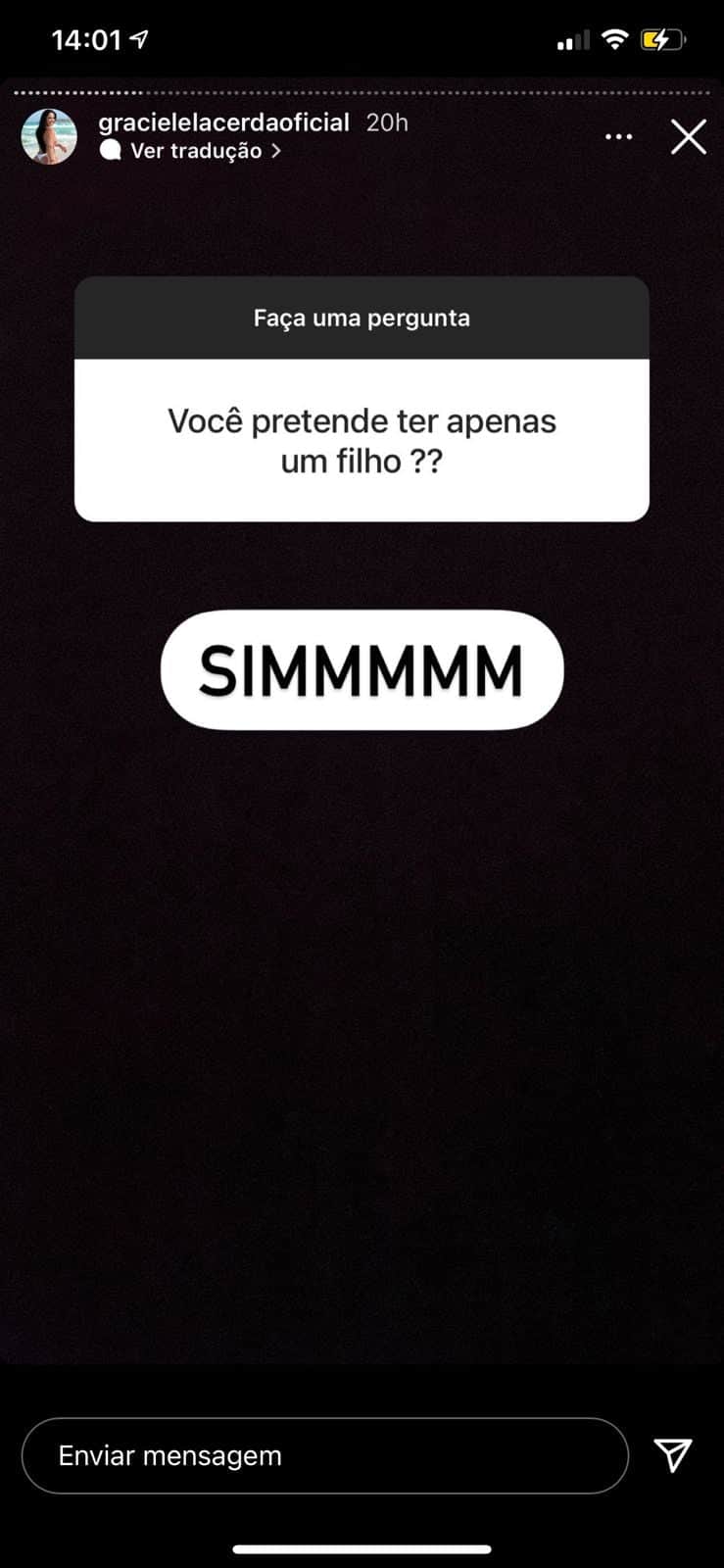 Primeiramente, Graciele Lacerda expõe gravidez (Reprodução) Primeiramente, Graciele Lacerda expõe gravidez (Reprodução)