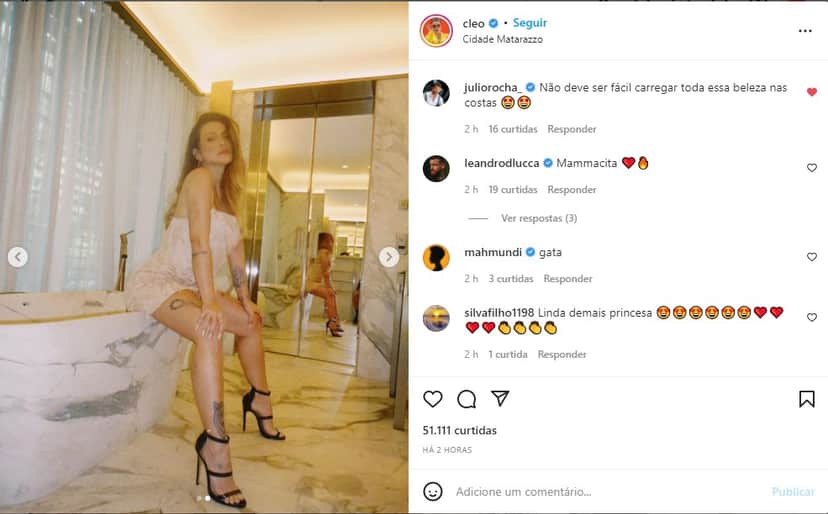 Cleo Pires exibe boa forma em sequência de fotos no Instagram - Foto: Reprodução Cleo Pires exibe boa forma em sequência de fotos no Instagram - Foto: Reprodução