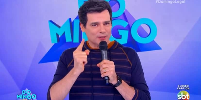 Celso Portiolli sob comando do 'Domingo Legal' (Foto: Divulgação) Celso Portiolli sob comando do 'Domingo Legal' (Foto: Divulgação)