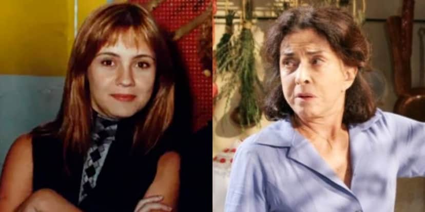 Adriana Esteves em "Razão de Viver" e Betty Faria em "Uma Rosa Com Amor" (Foto: Reprodução/SBT) Adriana Esteves em "Razão de Viver" e Betty Faria em "Uma Rosa Com Amor" (Foto: Reprodução/SBT)