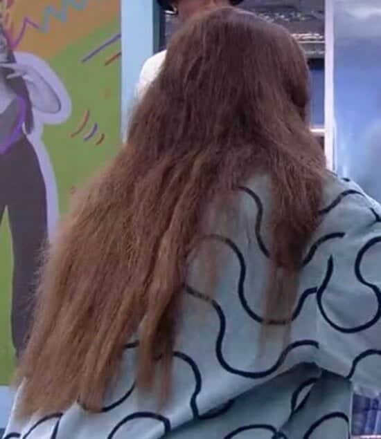 BBB22: Cabelo de Jade Picon pede socorro (Foto: Reprodução) BBB22: Cabelo de Jade Picon pede socorro (Foto: Reprodução)