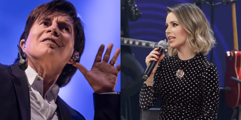 Xororó e Sandy (Reprodução) Xororó e Sandy (Reprodução)