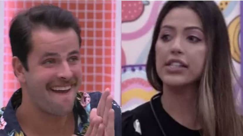 BBB22: Gustavo se sente por Laís e esnoba a sister (Foto: Reprodução/Montagem) BBB22: Gustavo se sente por Laís e esnoba a sister (Foto: Reprodução/Montagem)