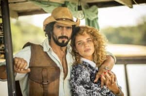 José Leôncio (Renato Góes) e Madeleine (Bruna Linzmeyer) - 'Pantanal' (Foto: Reprodução / Globo / João Miguel Júnior) José Leôncio (Renato Góes) e Madeleine (Bruna Linzmeyer) - 'Pantanal' (Foto: Reprodução / Globo / João Miguel Júnior)