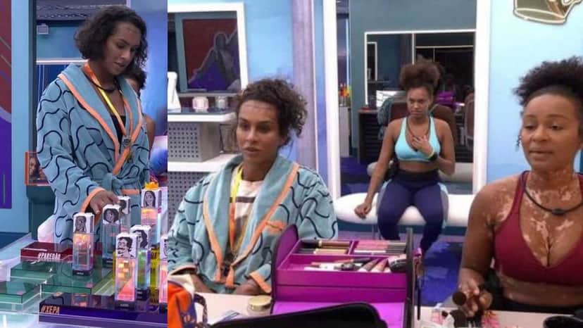 BBB22: Linn da Quebrada conversa sobre jogo com Natália e Jessilane (Foto: Reprodução/Montagem) BBB22: Linn da Quebrada conversa sobre jogo com Natália e Jessilane (Foto: Reprodução/Montagem)