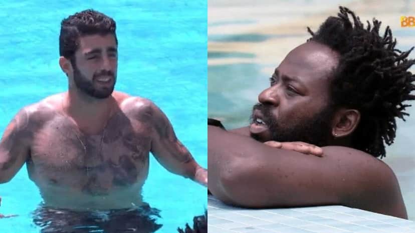 BBB22: Pedro Scooby e Douglas Silva brigam feio na piscina (Foto: Reprodução/Montagem) BBB22: Pedro Scooby e Douglas Silva brigam feio na piscina (Foto: Reprodução/Montagem)