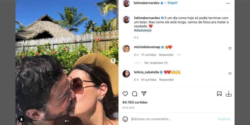 Fátima Bernardes e Túlio Gadêlha Fátima Bernardes e Túlio Gadêlha